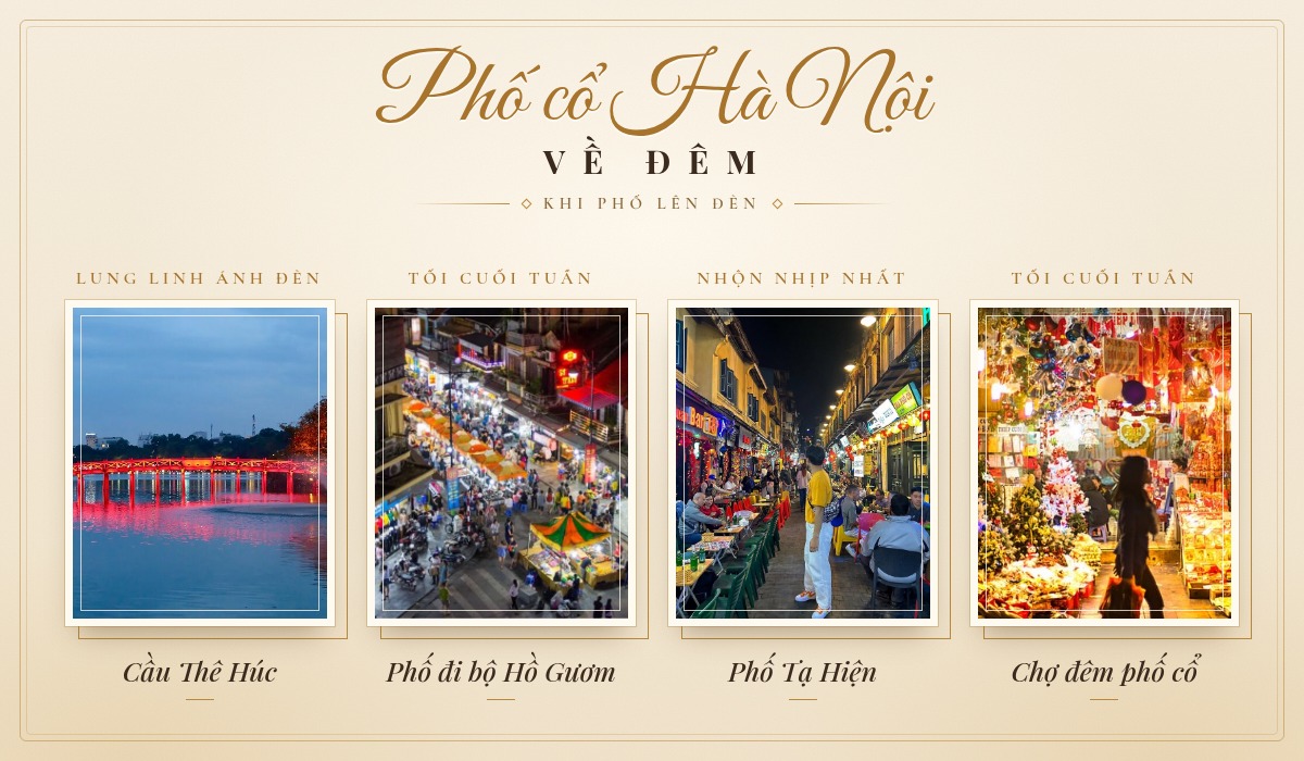 Hanoi Old Quarter at Night: When the Old Streets Light Up