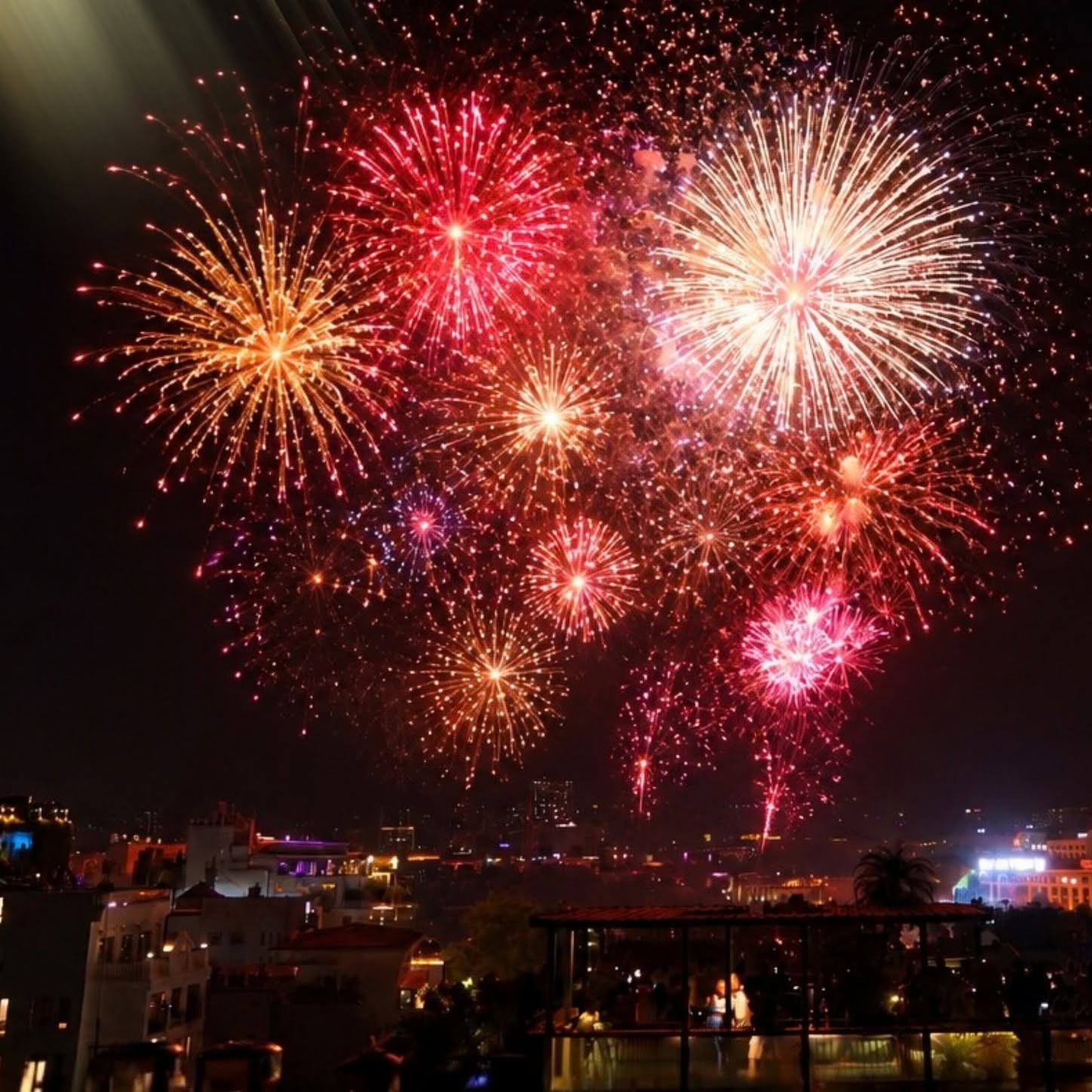 Watch the 10/10 Fireworks from The Haron's Rooftop