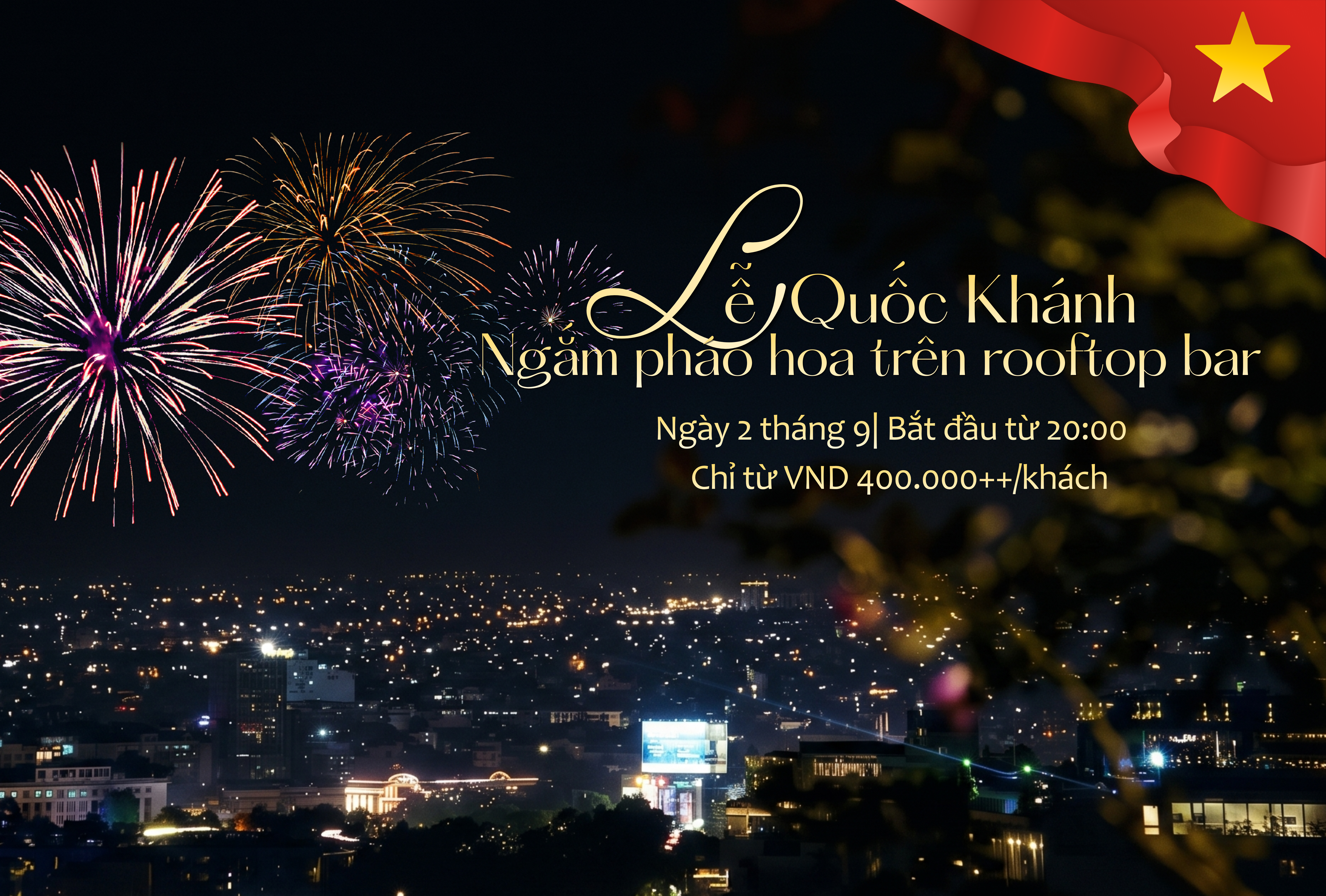 Địa điểm ngắm pháo hoa đẹp dịp lễ Quốc Khánh